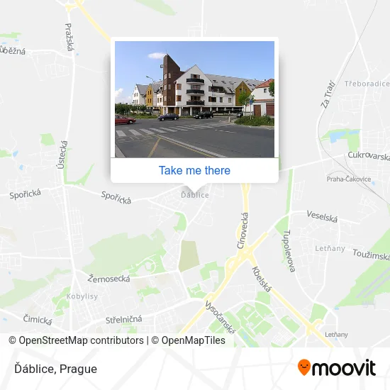 Карта Ďáblice