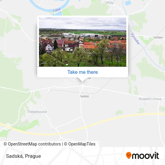 Карта Sadská