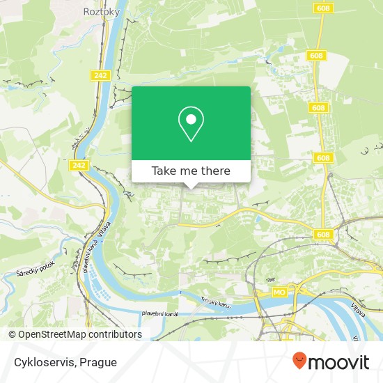 Cykloservis map
