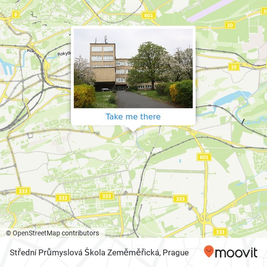 Střední Průmyslová Škola Zeměměřická map