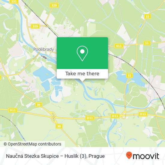 Карта Naučná Stezka Skupice – Huslík (3)