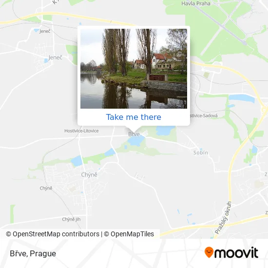 Карта Břve