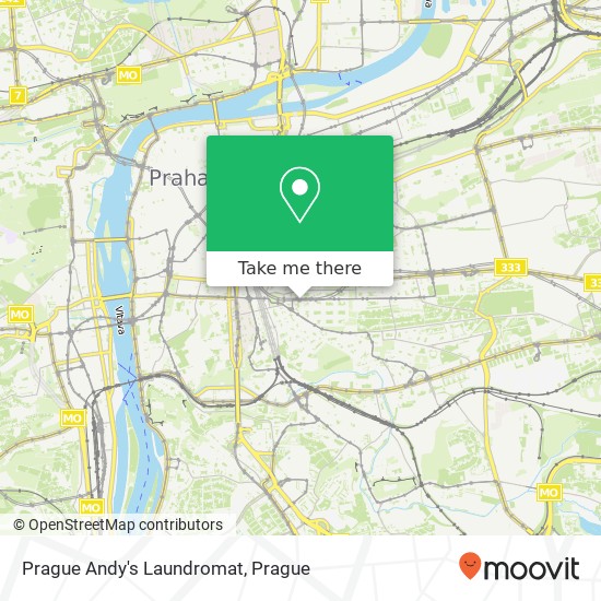 Prague Andy's Laundromat map