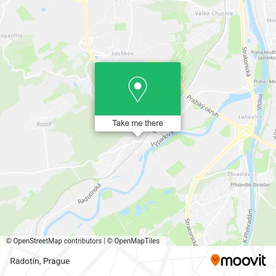 Карта Radotín