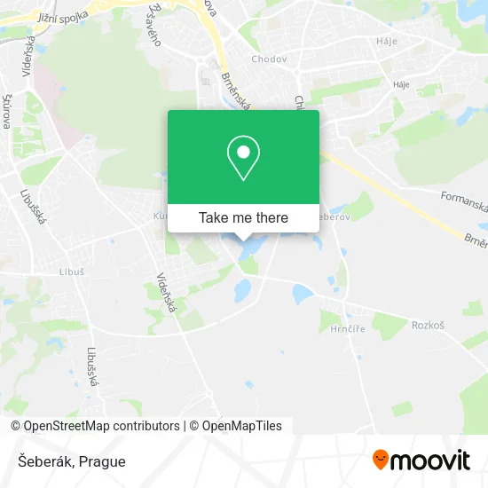 Карта Šeberák