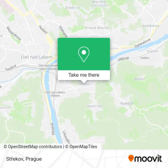 Карта Střekov