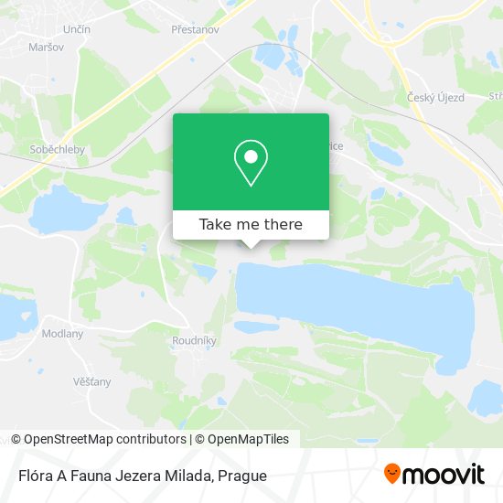 Flóra A Fauna Jezera Milada map