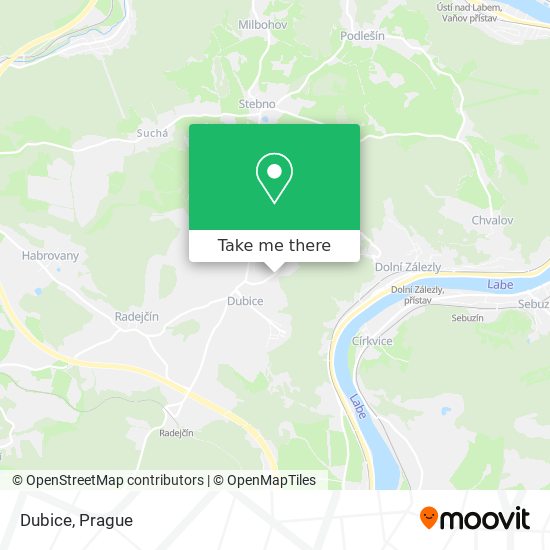 Dubice map