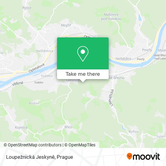 Loupežnická Jeskyně map