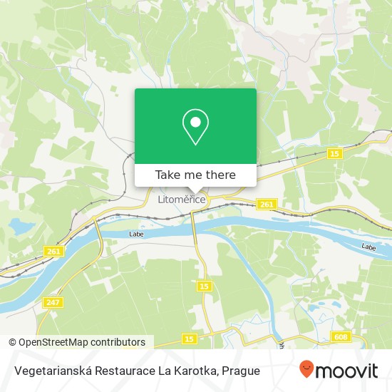 Карта Vegetarianská Restaurace La Karotka