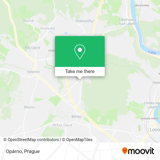 Карта Opárno