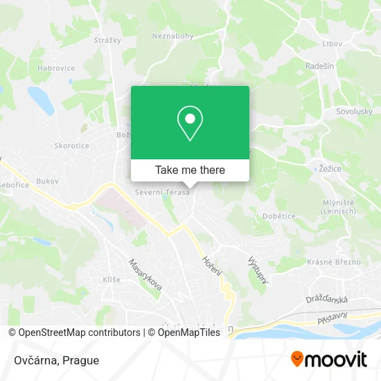 Карта Ovčárna