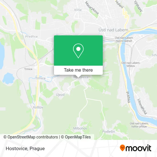 Карта Hostovice
