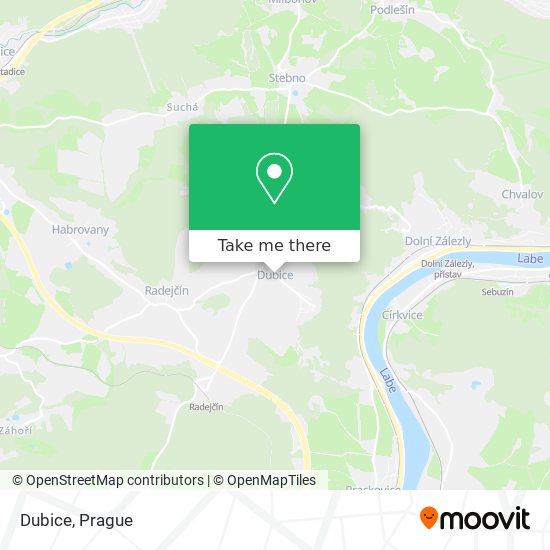 Dubice map