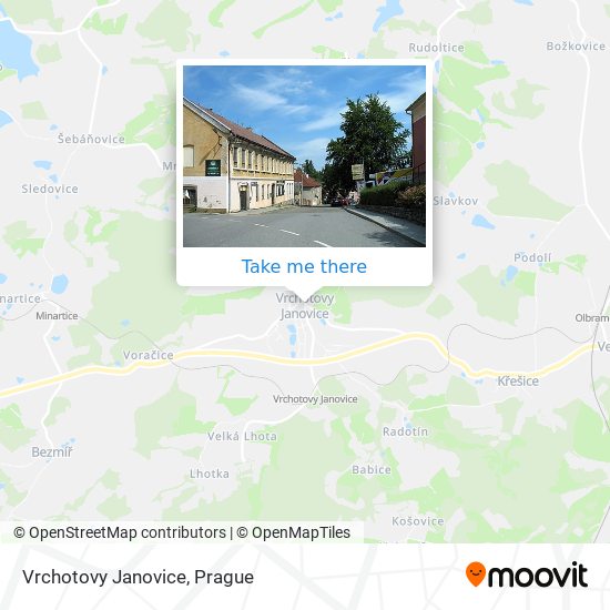 Vrchotovy Janovice map