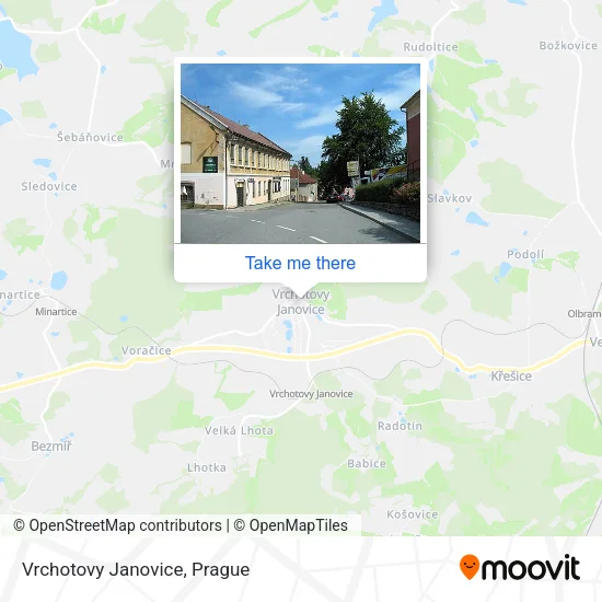 Карта Vrchotovy Janovice