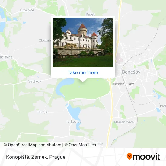 Карта Konopiště, Zámek