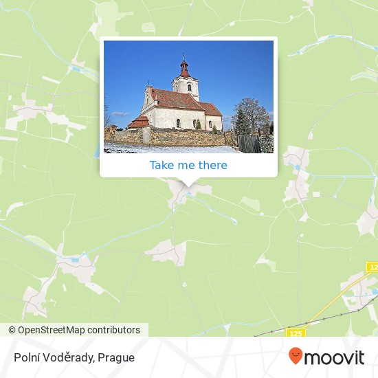 Polní Voděrady map