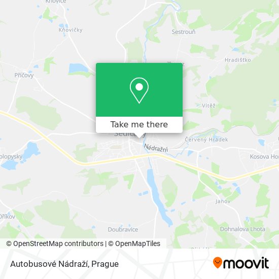 Autobusové Nádraží map