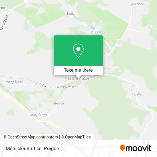 Карта Mělnická Vrutice