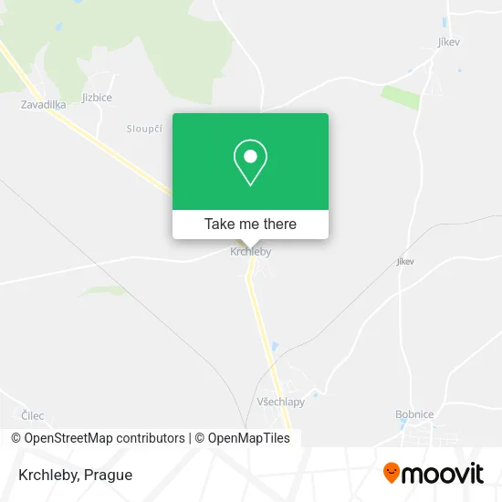 Карта Krchleby