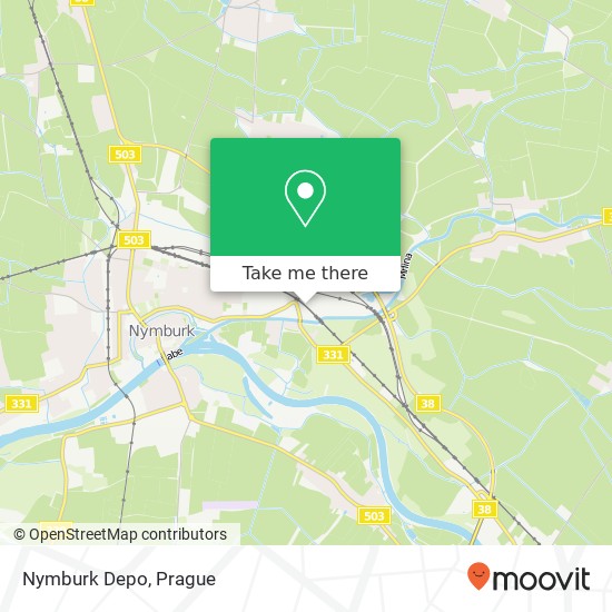 Nymburk Depo map
