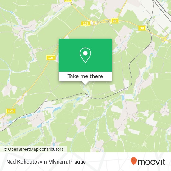 Nad Kohoutovým Mlýnem map