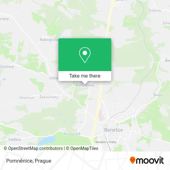 Карта Pomněnice