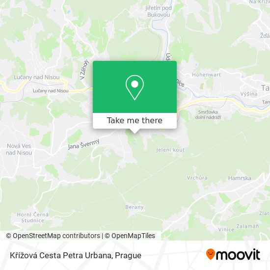 Křížová Cesta Petra Urbana map