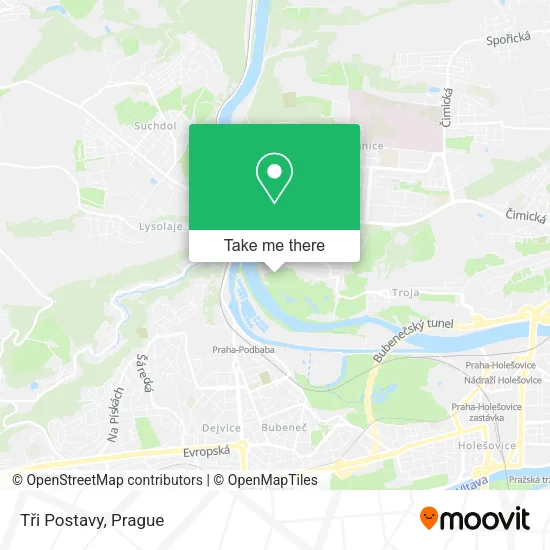 Карта Tři Postavy