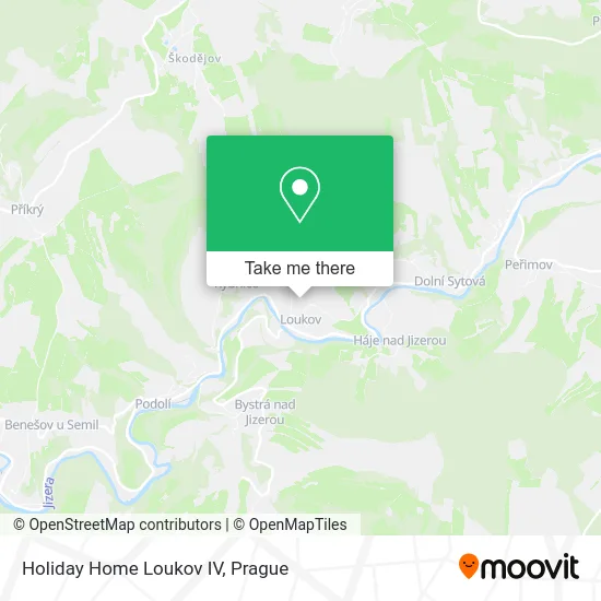 Карта Holiday Home Loukov IV
