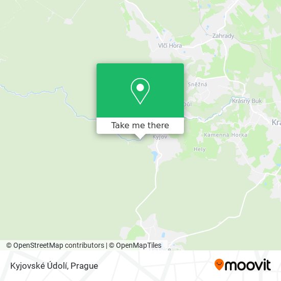 Kyjovské Údolí map