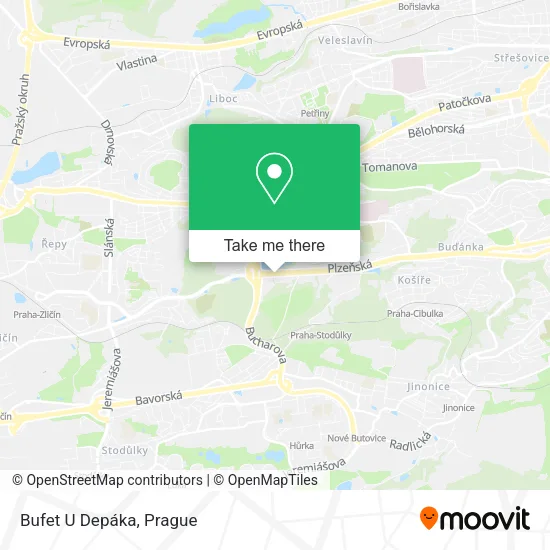 Карта Bufet U Depáka