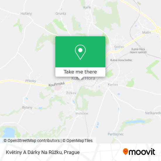 Květiny A Dárky Na Růžku map