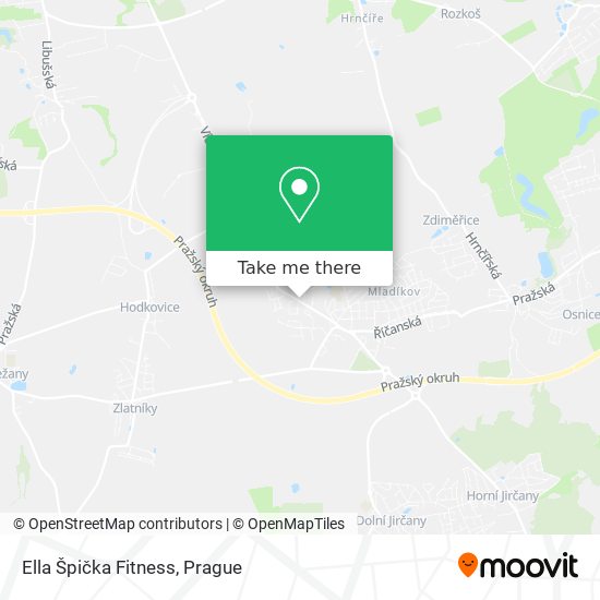 Ella Špička Fitness map