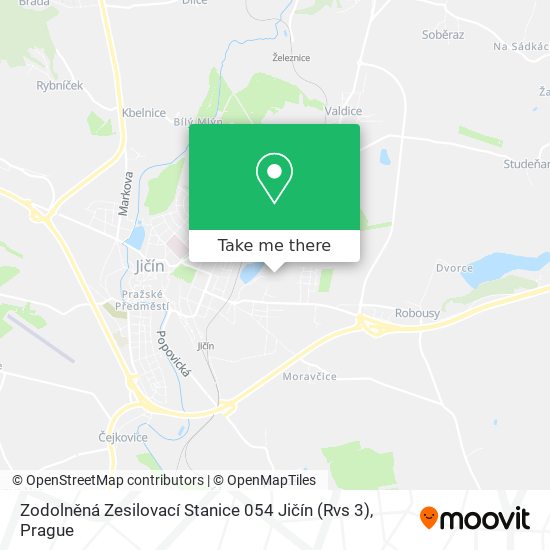 Zodolněná Zesilovací Stanice 054 Jičín (Rvs 3) map