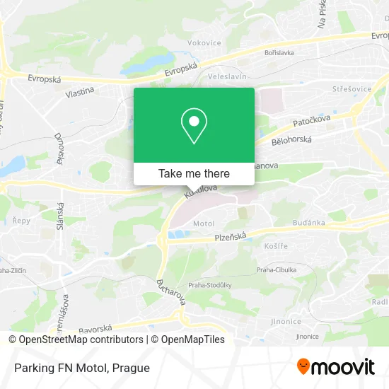 Карта Parking FN Motol