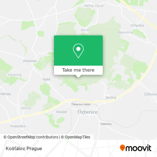 Карта Košťálov