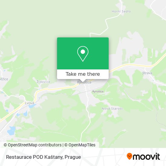 Restaurace POD Kaštany map