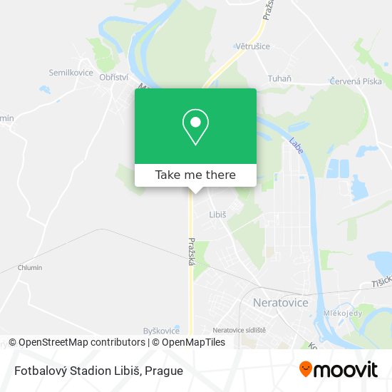 Fotbalový Stadion Libiš map