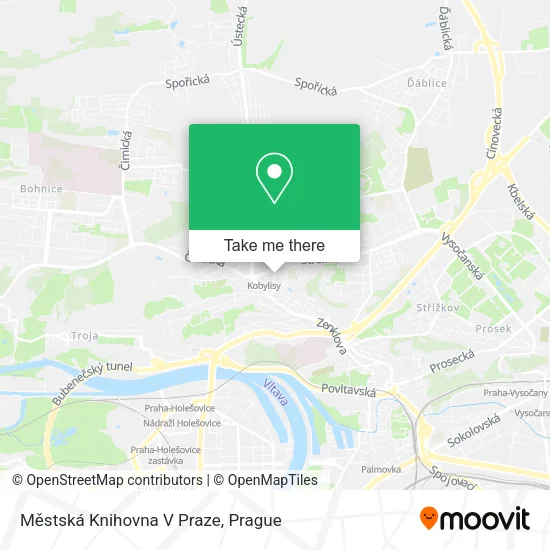 Карта Městská Knihovna V Praze