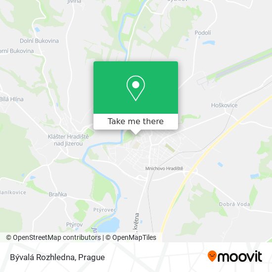 Bývalá Rozhledna map