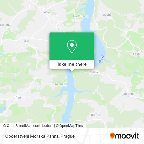 Občerstvení Mořská Panna map