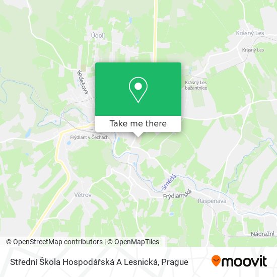 Střední Škola Hospodářská A Lesnická map