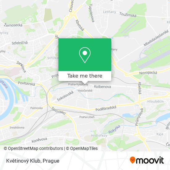 Květinový Klub map