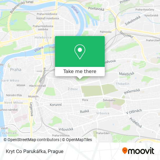 Kryt Co Parukářka map