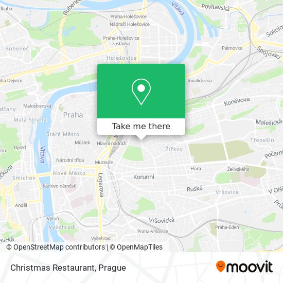 Christmas Restaurant map