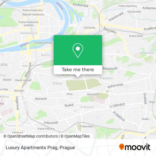 Luxury Apartments Prag map