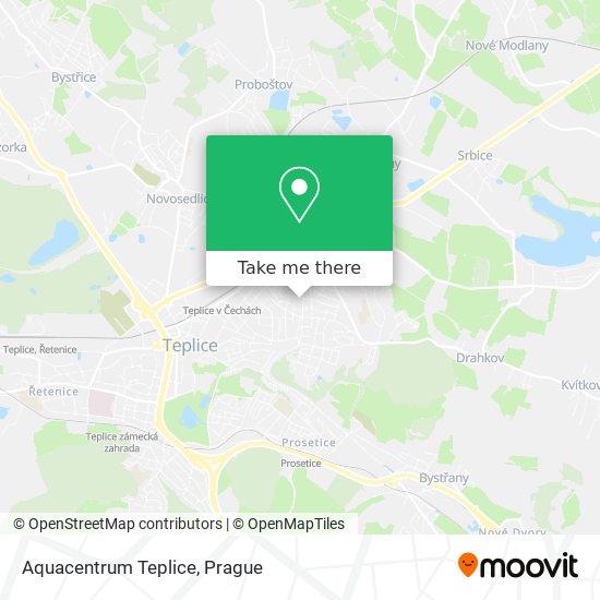 Aquacentrum Teplice map