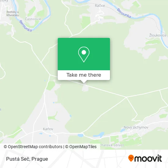 Карта Pustá Seč